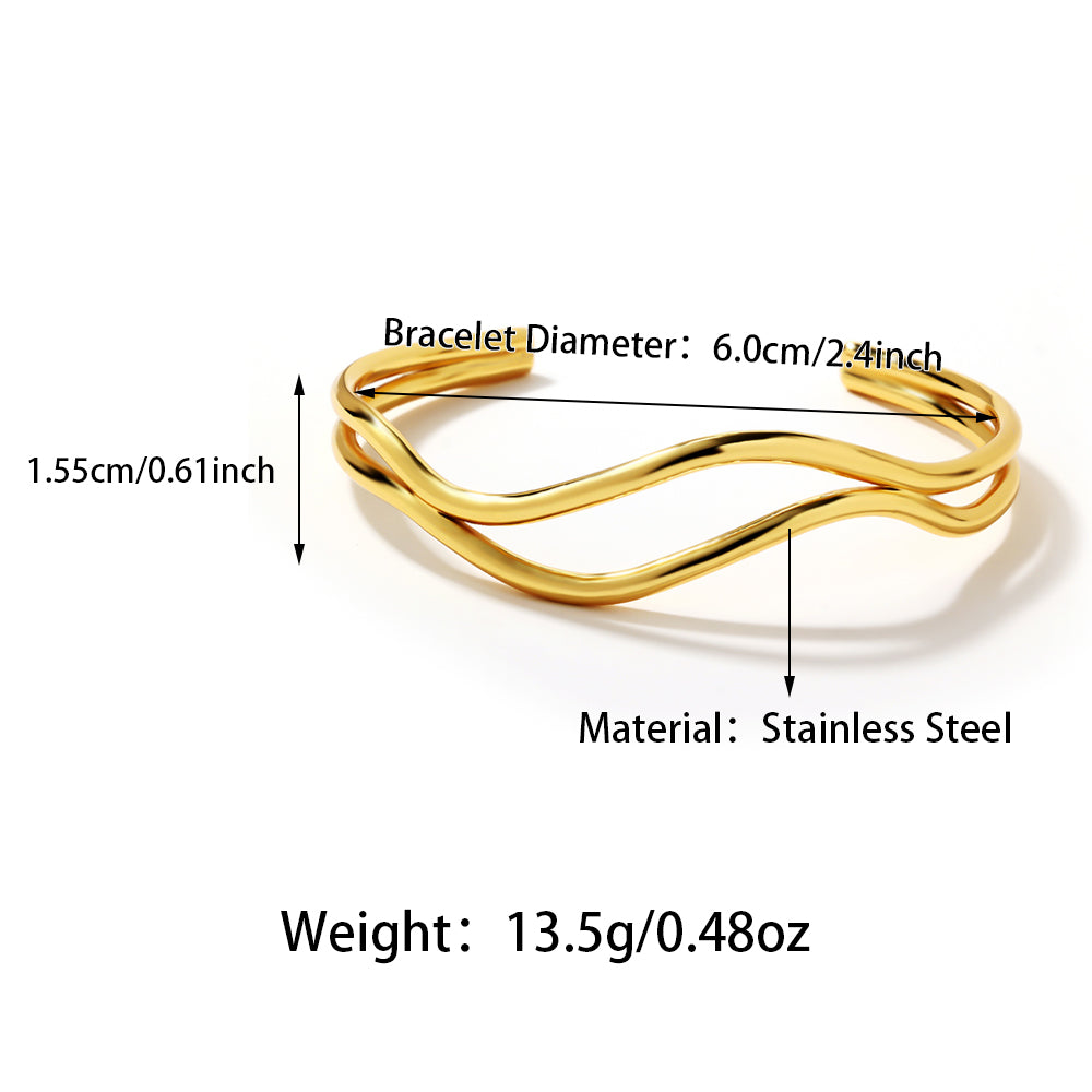 Open Wave Bracelet