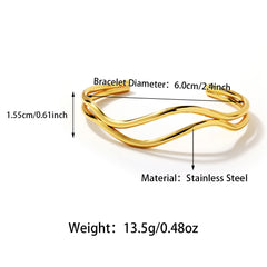 Open Wave Bracelet